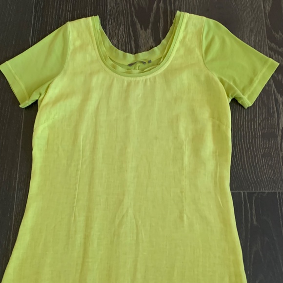 Summer Dress Lime Green A Line - Picture 3 of 8